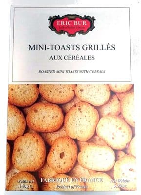 Mini-toasts grillés aux céréales