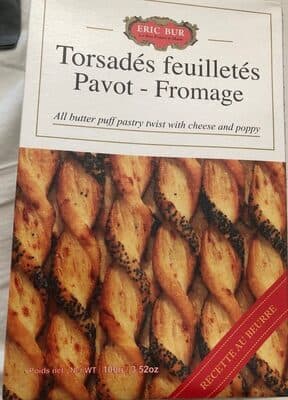 Torsades feuilletés pavot fromage