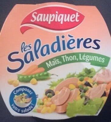 Les Saladières Maïs, Thon, Légumes