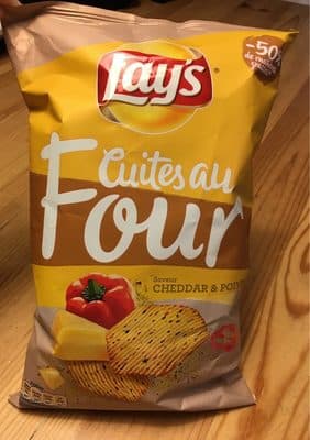 Lay's Cuites au four saveur cheddar & poivrons