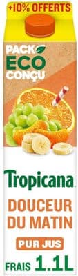 Tropicana Pure premium douceur du matin 1 L + 10% offerts