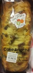 Cake brioché aux fruits