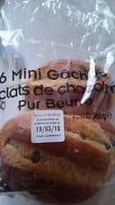 Mini gâches aux éclats de chocolat noir pur beurre