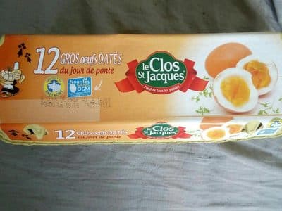 12 Oeufs Dates Coque Moyen