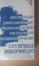 Lait demi-écrémé stérilisé UHT
