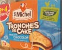Biscuits moelleux tronches de cake fourrés au chocolat