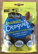 Amandes a croquer chocolat noir + raisins blonds