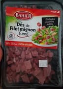 Dés de filet mignon fumé