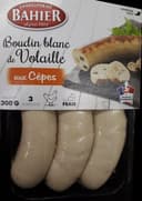 Boudin blanc de volaille aux cèpes