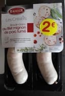 Boudin blanc au filet mignon de porc fumé