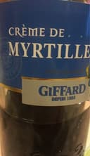 Crème de myrtilles