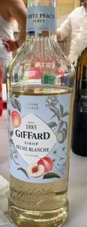 Sirop peche blanche