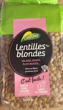 Lentilles blondes sèches