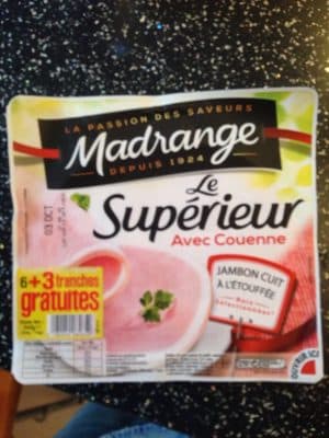 Le Supérieur avec couenne 6+3 tranches gratuites