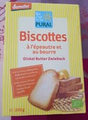 Biscotte Epeautre Beurre