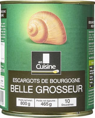 Escargots de bourgogne belle grosseur