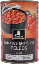 Tomates entières pelées au jus