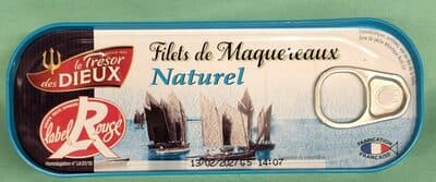 Filets de maquereaux naturel le Trésor des Dieux