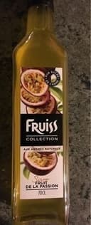 Sirop fruit de la passion bouteille verre