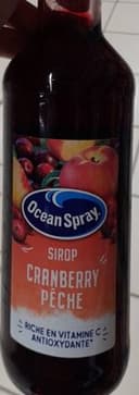 Sirop cranberry peche