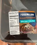 Ground beef  round 85% lean/15% fat