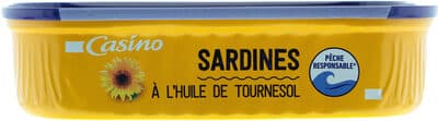 Sardines à l'huile de tournesol