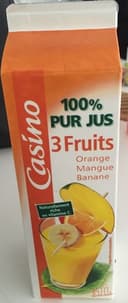 100% Pur jus 3 fruits