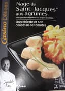 Casino Délices Noix de St Jacques aux agrumes, orecchiette et son concassé de tomates