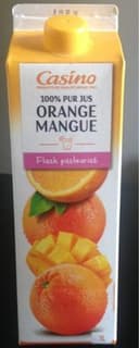 100% Pur Jus Orange Mangue Flash pasteurisé