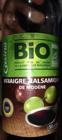 Vinaigre Balsamique de Modène biologique