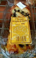 3 Torsades aux pépites de chocolat