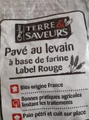 Pavé au levain à base de farine label rouge