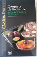 Croquets de Provence aux olives noires de Nyons