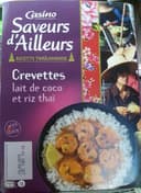 Crevettes lait de coco et riz thaï