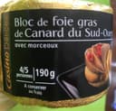 Bloc de Foie gras de Canard du Sud-Ouest avec morceaux