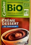 Crème dessert au chocolat bio