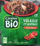 Volaille et lentilles aux petits légumes