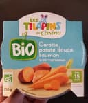 Carotte, patate douce, saumon Bio, avec morceaux