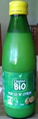 Pur jus de citron biologique