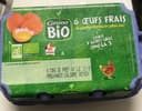6 oeufs frais casino bio