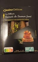 Emincés de Saumon Fumé à l'Aneth et aux Zestes de Citron