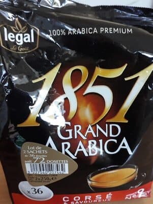 1851 Grand Arabica Legal le goût