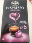 Café l'espresso eleganza N°6 LEGAL x10 capsules