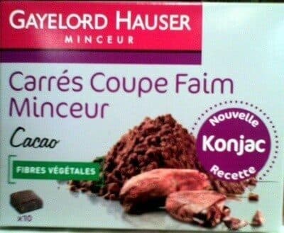 Carrés de Konjac au cacao