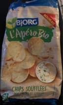 Chips soufflées pois chiches et lentilles réduites en sel bio