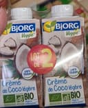 Creme de coco légère