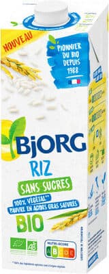Boisson végétale riz sans sucres bio