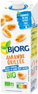 Lait d'amande grillée sans sucres bio