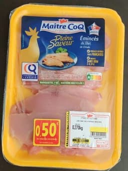 Émincé de filet de Dinde