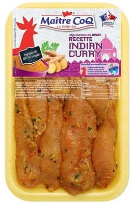 Aiguillette de dinde recette Indian curry
